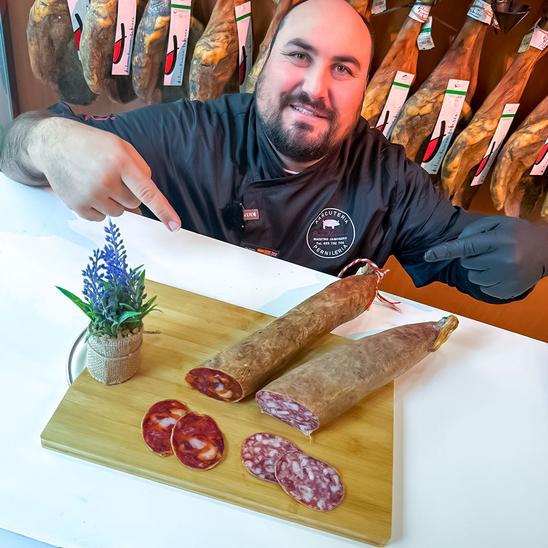 Pack ibérico de bellota Paco Heredia con chorizo y salchichón 100% ibéricos
